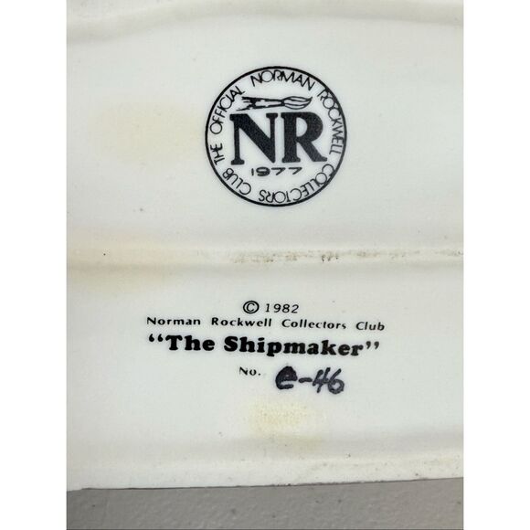 The Shipmaker — Norman Rockwell Collectors Club, 1982 - Picture 7 of 12